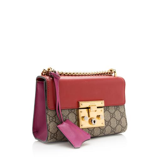 Gucci GG Supreme Padlock Small Shoulder Bag