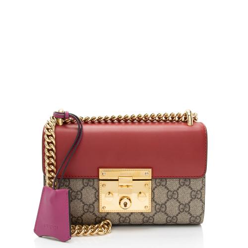 Gucci GG Supreme Padlock Small Shoulder Bag