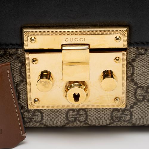 Gucci GG Supreme Padlock Small Shoulder Bag