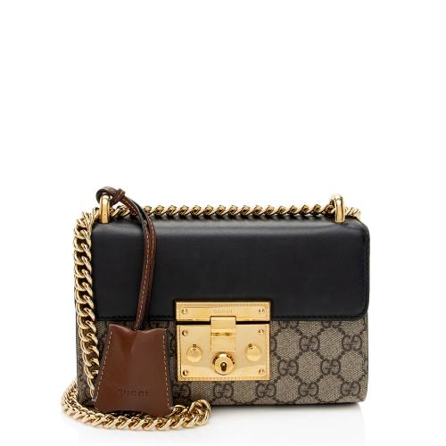 Gucci GG Supreme Padlock Small Shoulder Bag