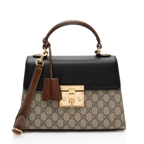 Gucci GG Supreme Padlock Small Top Handle