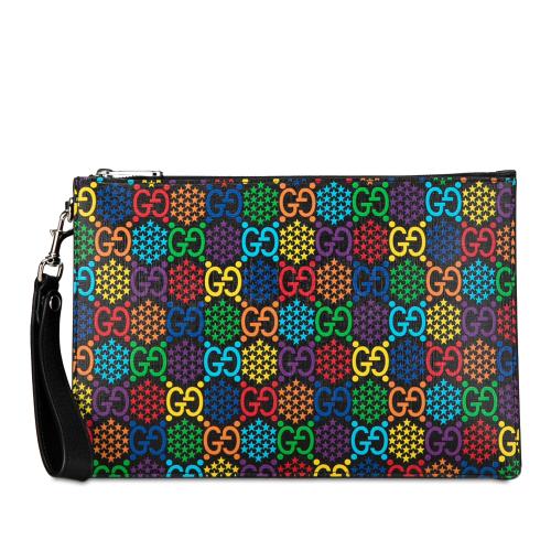 Gucci GG Supreme Psychedelic Zip Clutch