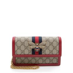 Gucci GG Supreme Queen Margaret Wallet on Chain