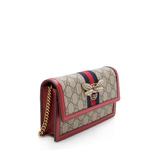 Gucci GG Supreme Queen Margaret Wallet on Chain