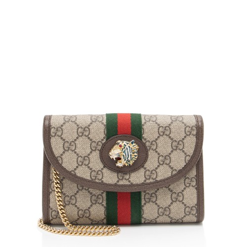 Gucci GG Supreme Rajah Slim Mini Flap Bag Gucci Handbags Bag Borrow or Steal