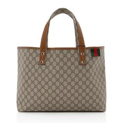 Gucci GG Supreme Signature Web Loop Medium Tote