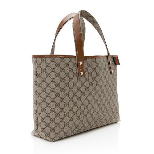 Gucci GG Supreme Signature Web Loop Medium Tote