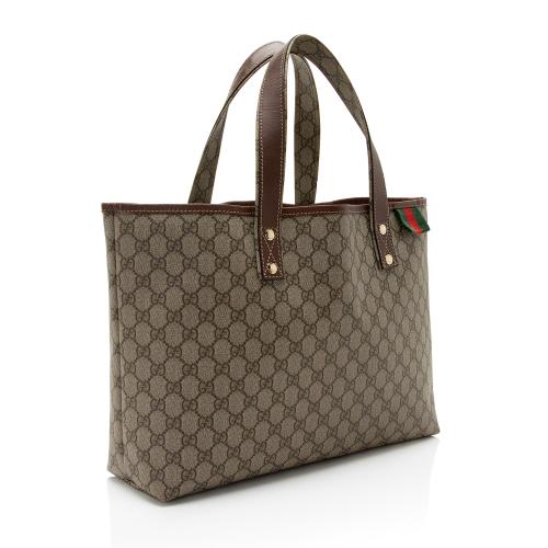 Gucci GG Supreme Signature Web Loop Medium Tote