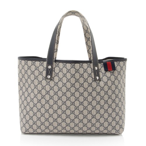 Gucci GG Supreme Signature Web Loop Medium Tote