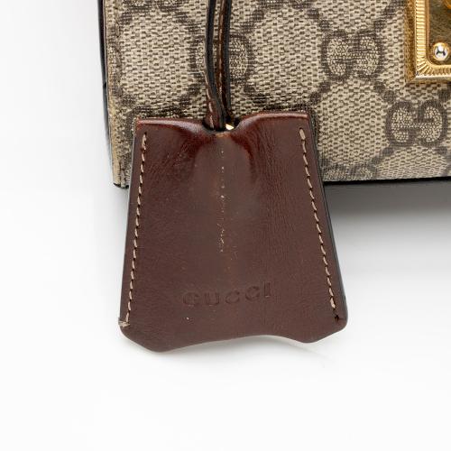 Gucci GG Supreme Small Padlock Shoulder Bag