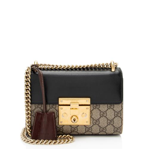 Gucci GG Supreme Small Padlock Shoulder Bag