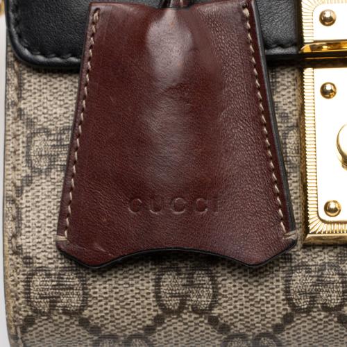 Gucci GG Supreme Small Padlock Shoulder Bag