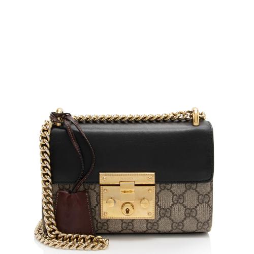 Gucci GG Supreme Small Padlock Shoulder Bag