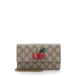 Gucci GG Supreme Cherry Super Mini Bag