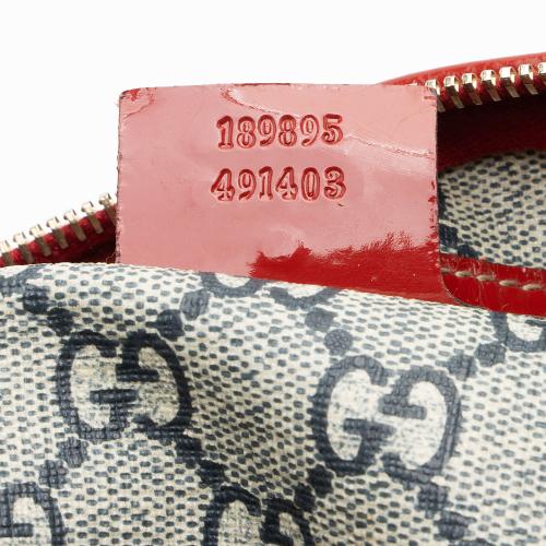 Gucci GG Supreme Tattoo Heart Medium Boston Bag