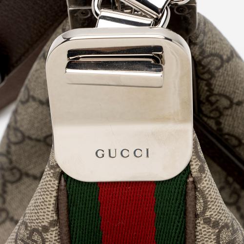 Gucci GG Supreme Web Attache Small Shoulder Bag