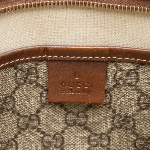 Gucci GG Supreme Web Loop Flat Small Messenger