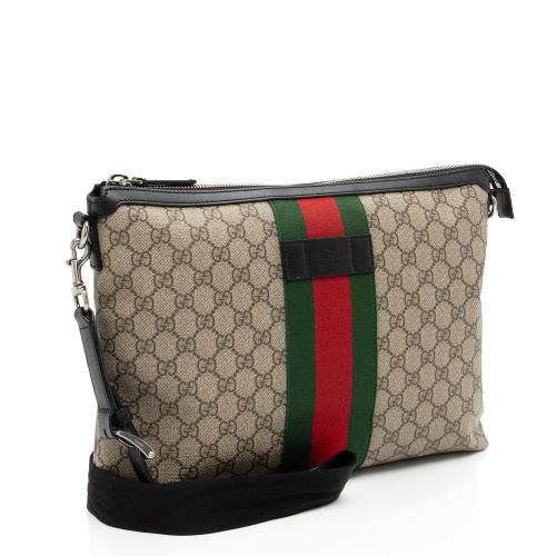 Gucci GG Supreme Web Flat Square Messenger