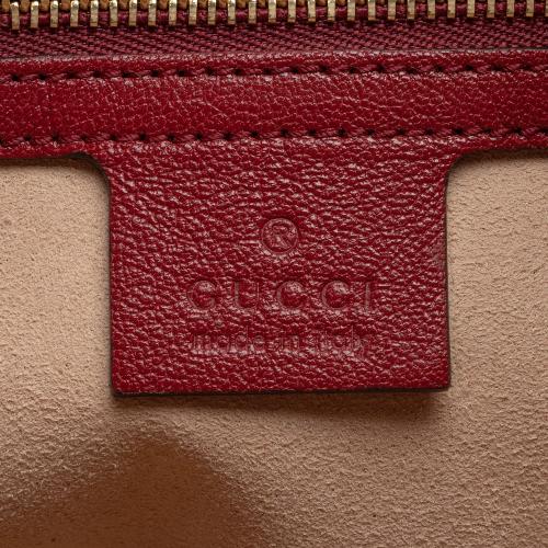 Gucci Glazed Calfskin Horsebit 1955 Morsetto Drawstring Shoulder Bag