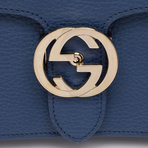 Gucci Leather Interlocking G Medium Shoulder Bag