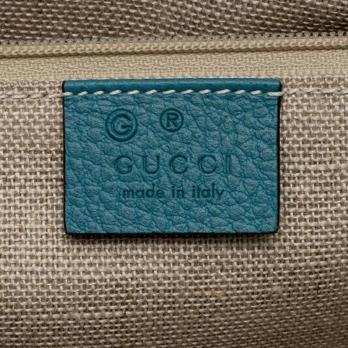 Gucci Grained Calfskin Interlocking G Medium Shoulder Bag