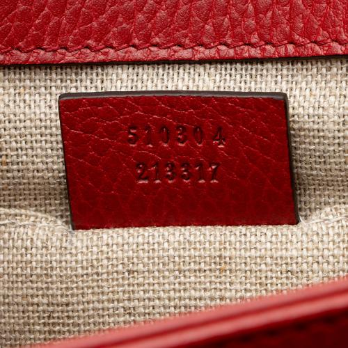 Gucci Grained Calfskin Interlocking G Small Shoulder Bag