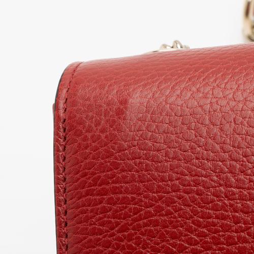 Gucci Grained Calfskin Interlocking G Small Shoulder Bag