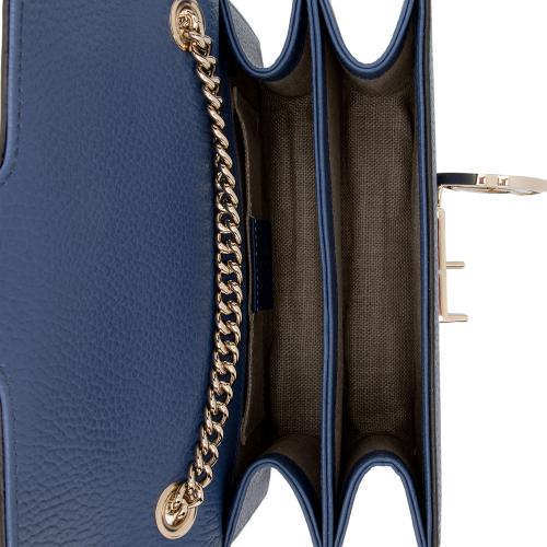 Gucci Grained Calfskin Interlocking G Small Shoulder Bag