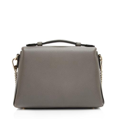 Gucci Leather Interlocking G Top Handle Small Shoulder Bag