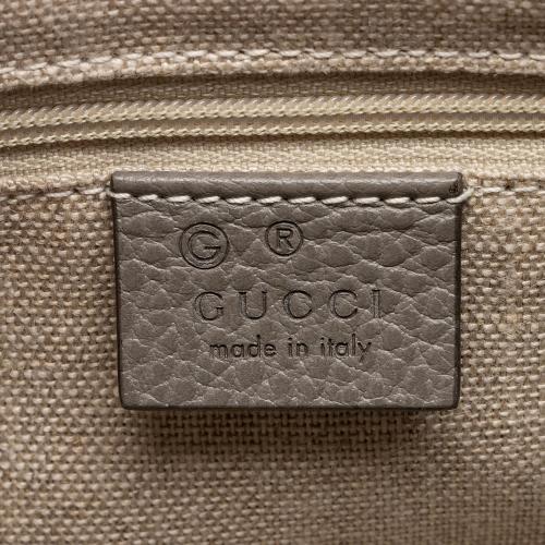 Gucci Leather Interlocking G Top Handle Small Shoulder Bag