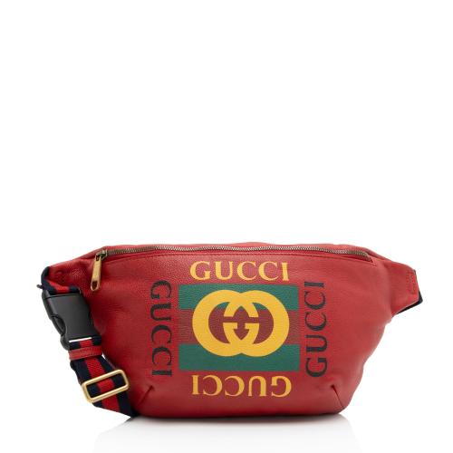 Gucci Leather Logo Large Belt Bag