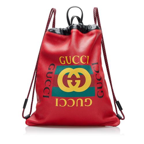 Gucci Gucci Logo Backpack