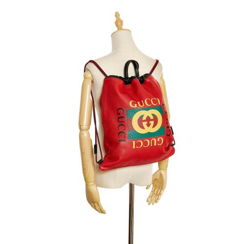 Gucci Gucci Logo Backpack