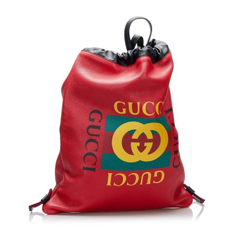 Gucci Gucci Logo Backpack