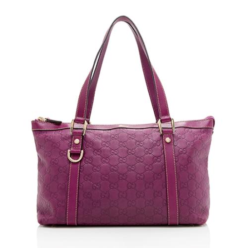 Gucci Guccissima Leather Abbey Top Handle Medium Tote