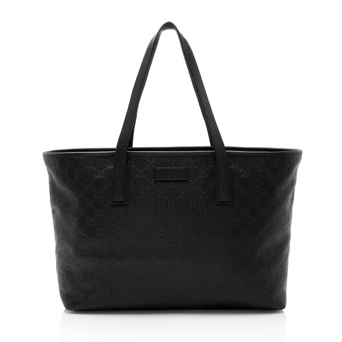 Gucci Guccissima Leather Classic Medium Zip Tote