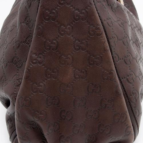 Gucci Guccissima Leather D Ring Medium Hobo