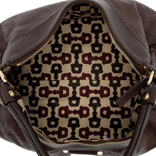 Gucci Guccissima Leather D Ring Medium Hobo