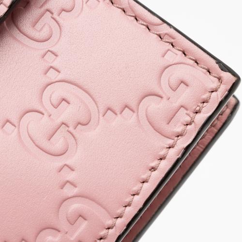 Gucci Guccissima Leather Icon Chain Wallet