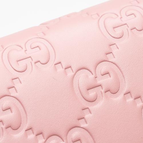 Gucci Guccissima Leather Icon Chain Wallet