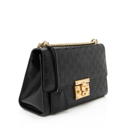 Gucci Guccissima Leather Padlock Medium Shoulder Bag