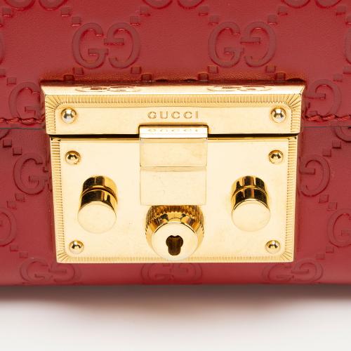 Gucci Guccissima Leather Padlock Small Shoulder Bag