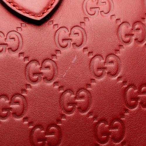 Gucci Guccissima Leather Boston Bag