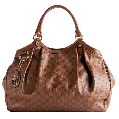 Gucci Guccissima Leather Sukey Large Tote