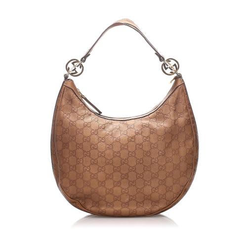 Gucci Guccissima Twins Hobo 