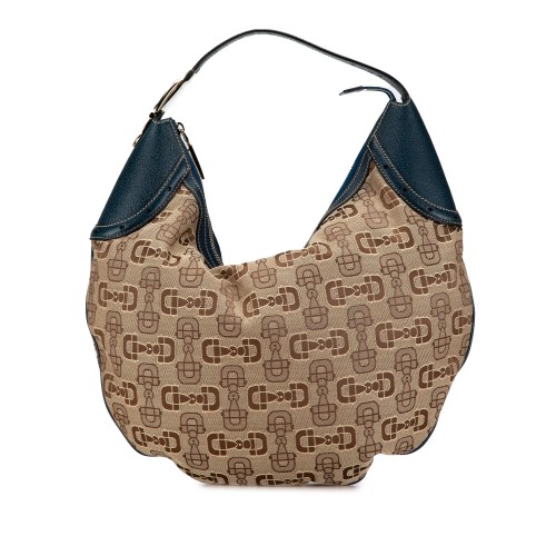 Gucci Horsebit Canvas Glam Hobo