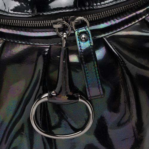 Gucci Iridescent Patent Leather Icon Bit Hobo