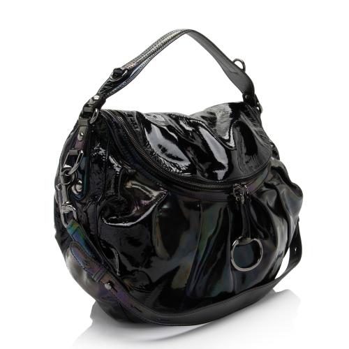 Gucci Iridescent Patent Leather Icon Bit Hobo