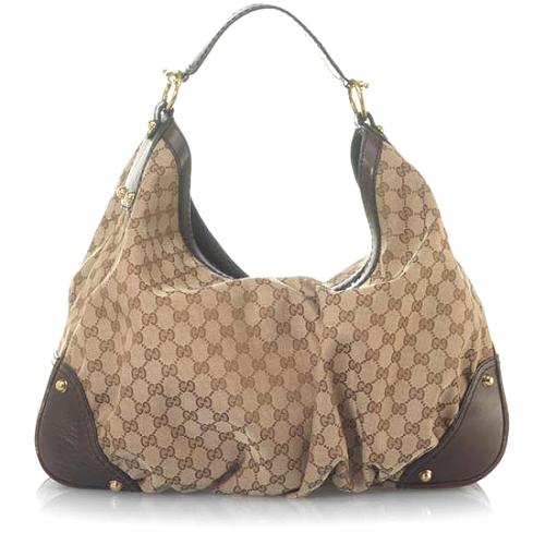 Gucci Jockey Large Hobo Handbag