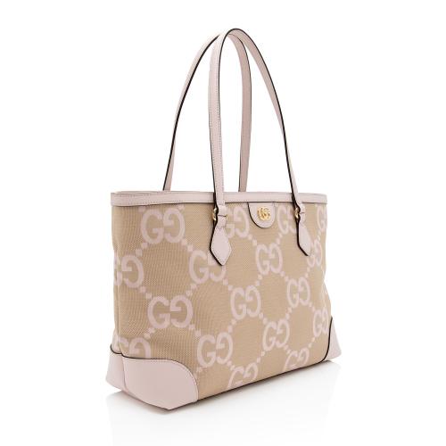 Gucci Jumbo GG Canvas Ophidia Medium Tote